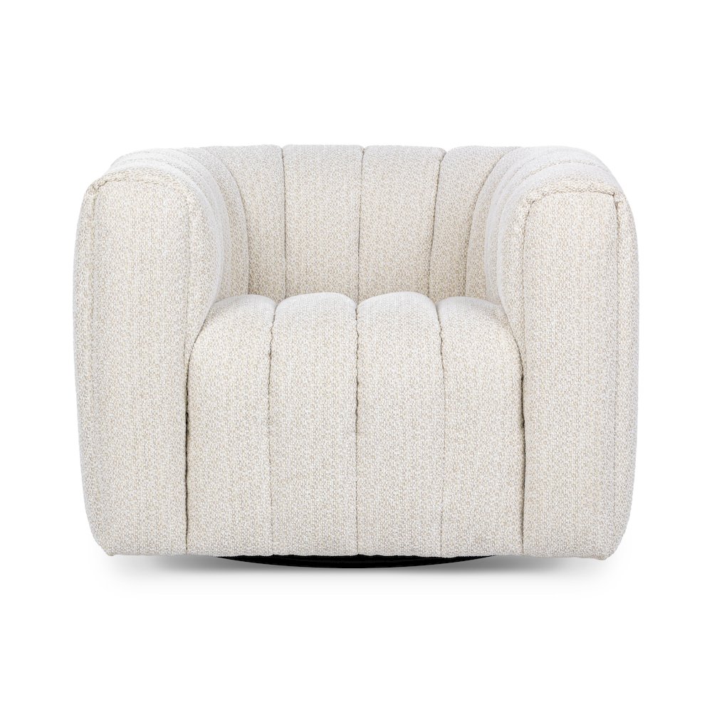 Lexa Upholstered Fabric Swivel Chair. Picture 2