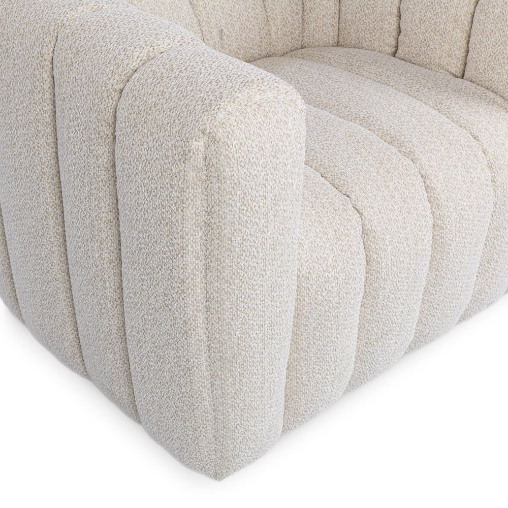 Lexa Upholstered Fabric Swivel Chair. Picture 5