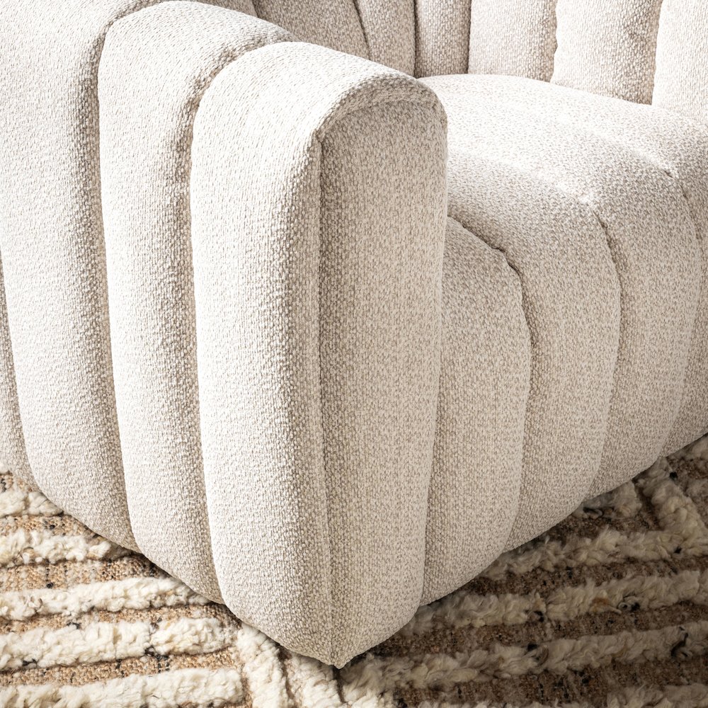 Lexa Upholstered Fabric Swivel Chair. Picture 9