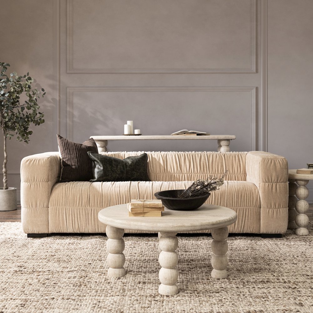 Afeela Upholstered Fabric Sofa. Picture 9