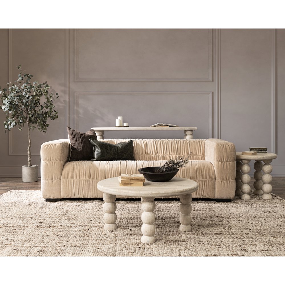 Afeela Upholstered Fabric Sofa. Picture 10