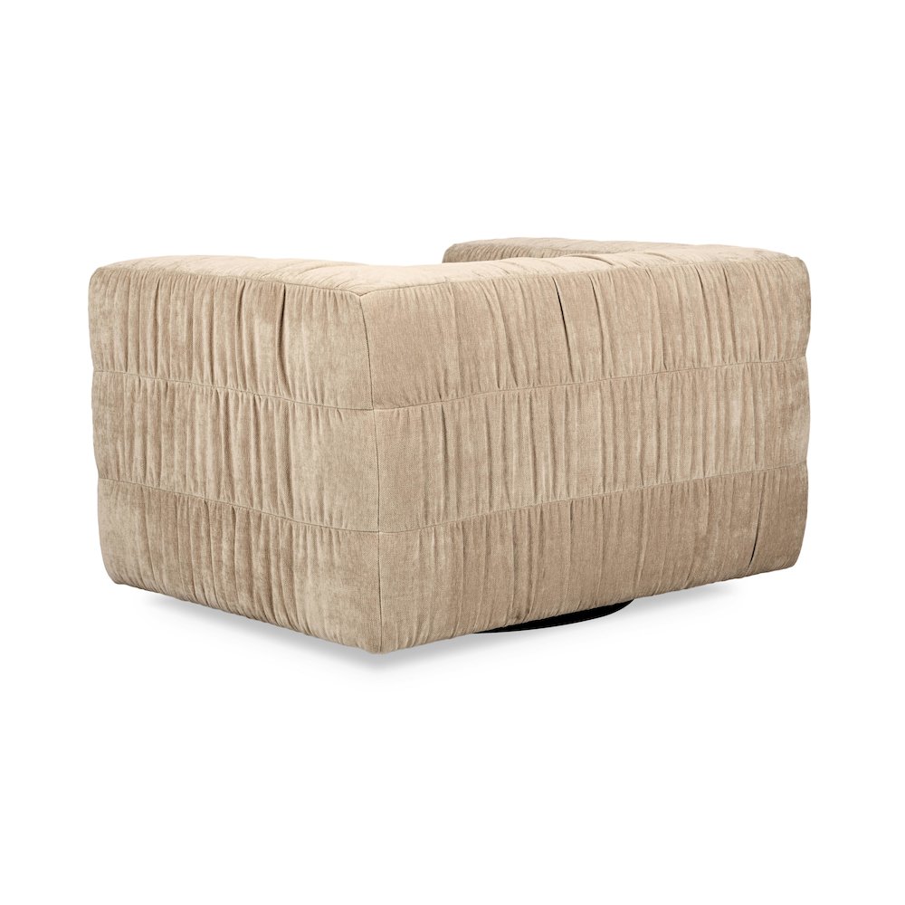Afeela Upholstered Fabric Swivel Chair. Picture 4