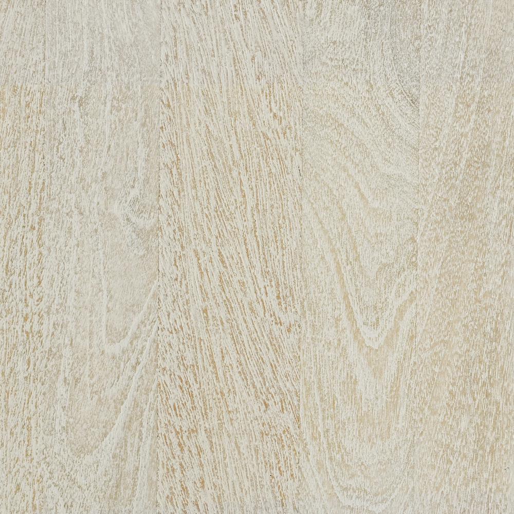 Reece Mango Wood Queen Bed in White. Picture 10