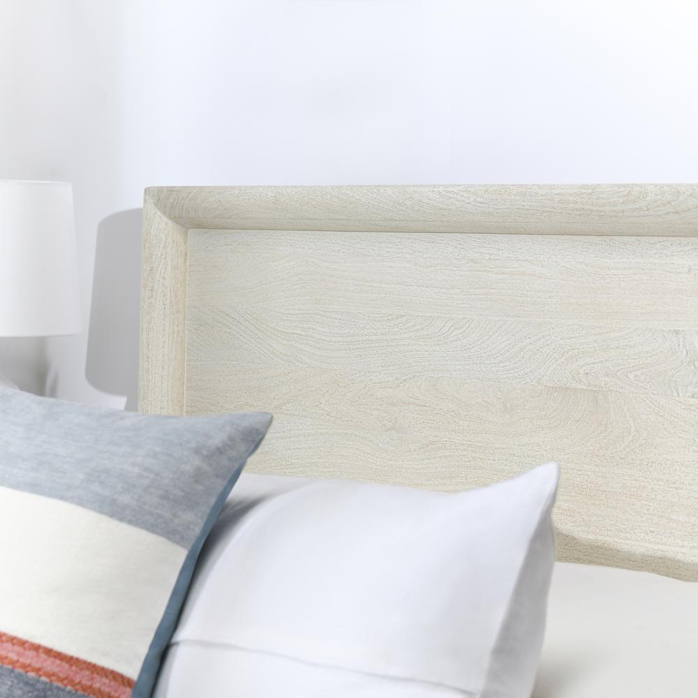 Reece Mango Wood California King Bed in White. Picture 8