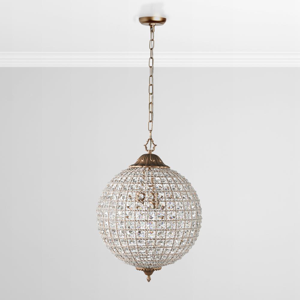Allesandria 3-Light Crystal Chandelier Medium. Picture 1