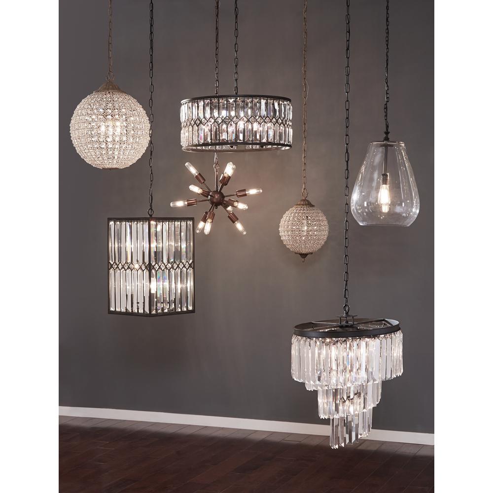 Allesandria 3-Light Crystal Chandelier Medium. Picture 10
