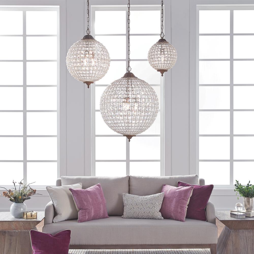 Allesandria 3-Light Crystal Chandelier Medium. Picture 11