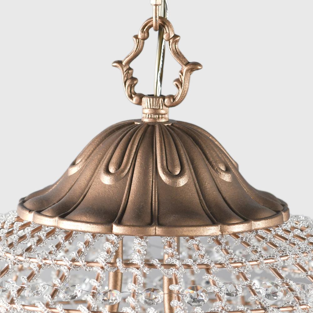 Allesandria 3-Light Crystal Chandelier Medium. Picture 3