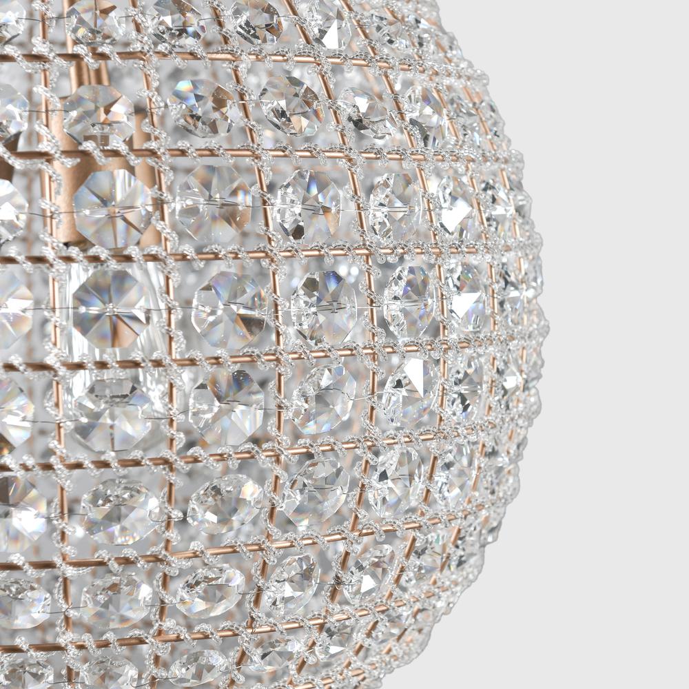 Allesandria 3-Light Crystal Chandelier Medium. Picture 5