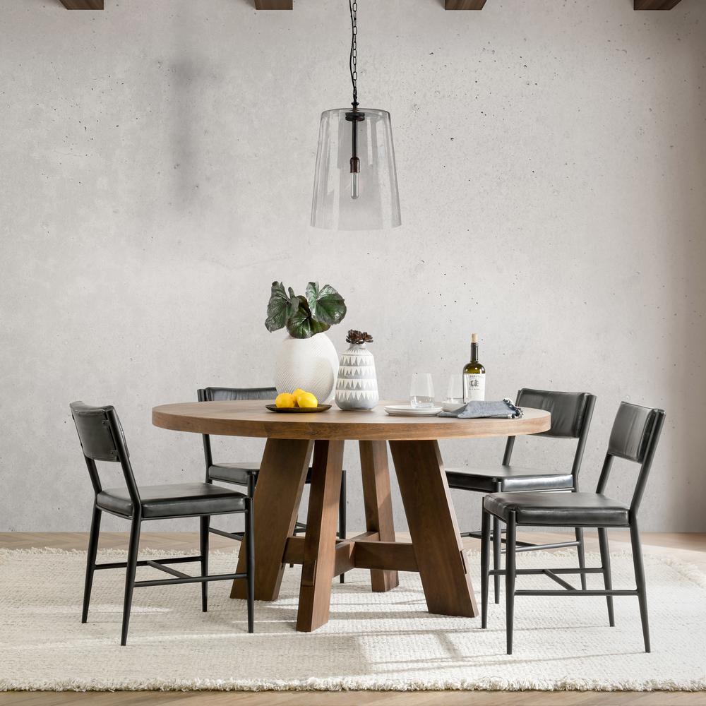 Jolee 1-Light Single Glass Pendant by Kosas Home. Picture 6