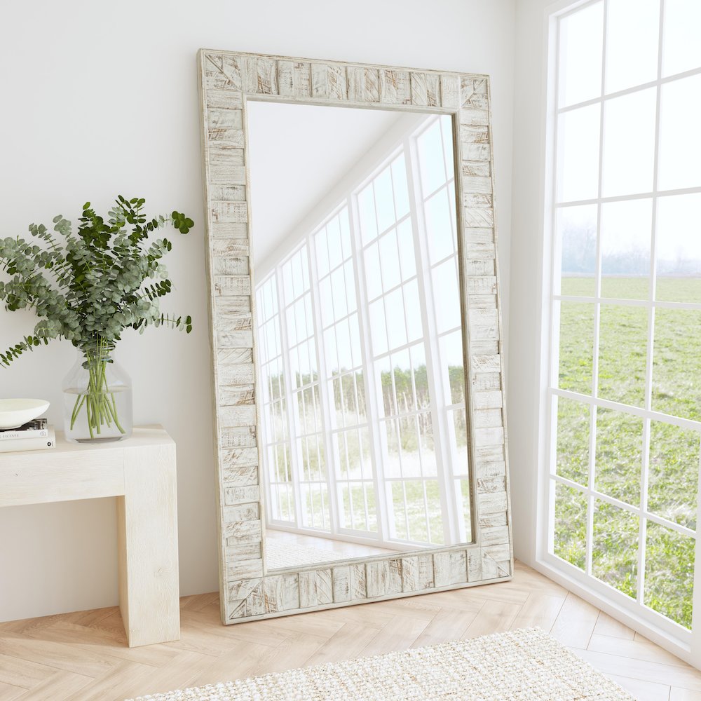 Astrid Reclaimed Pine Floor Mirror. Picture 6