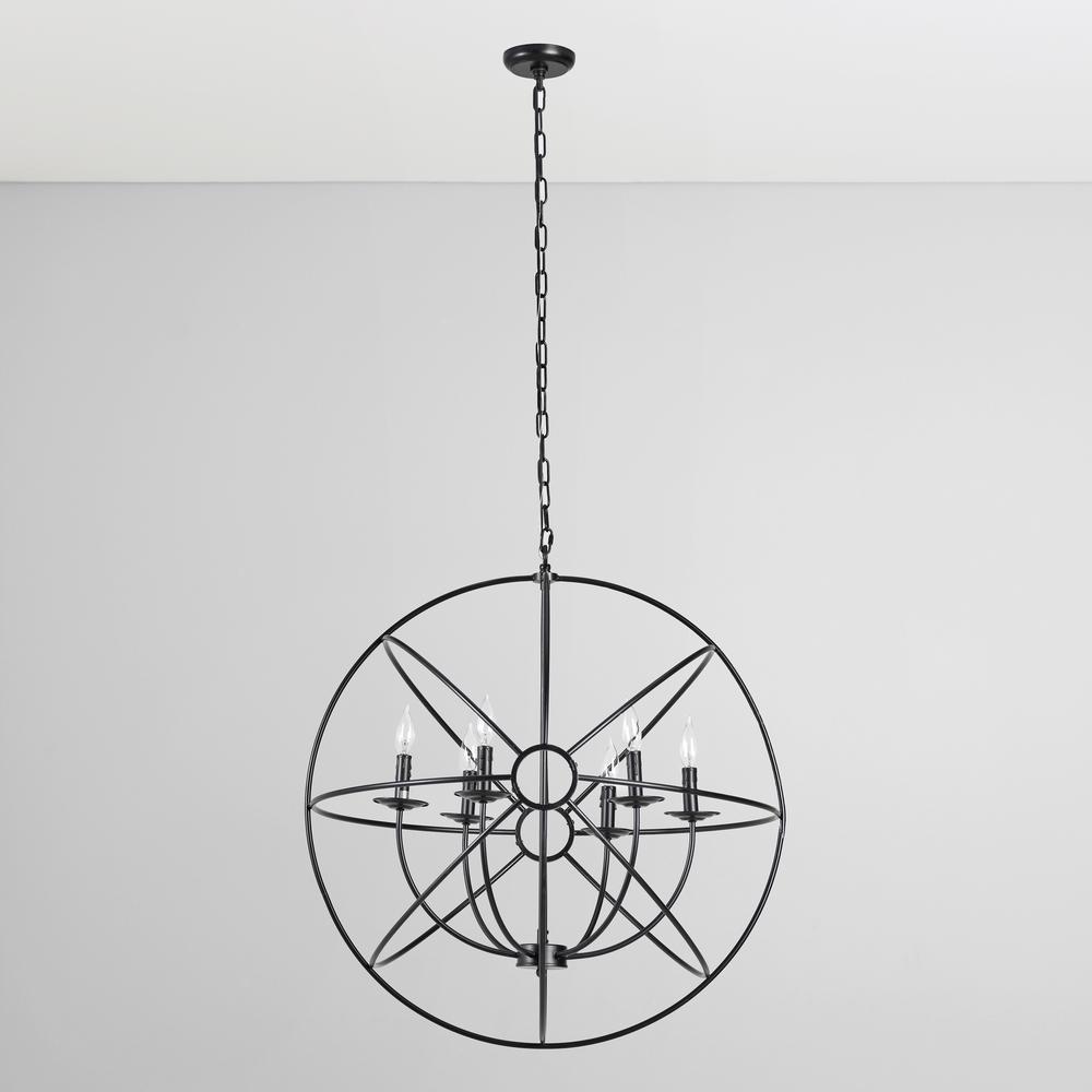Voltaire Six Bulb Chandelier by Kosas Home. Picture 1