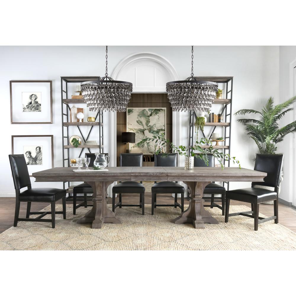 Larkin 7-Light Iron and Crystal Chandelier, by Kosas Home. Picture 5