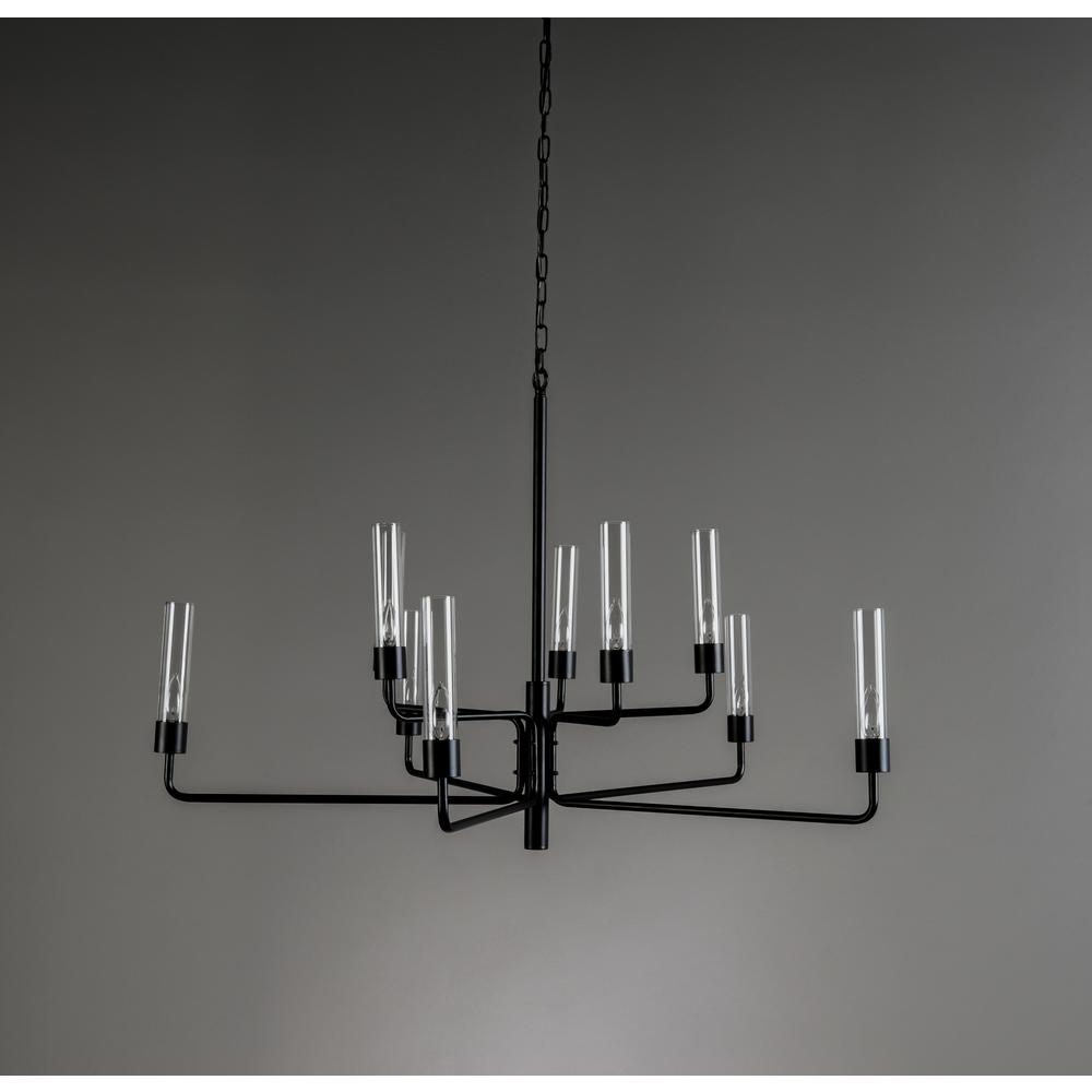 Maddy 10-light Iron and Glass Chandelier, by Kosas  Home. Picture 4