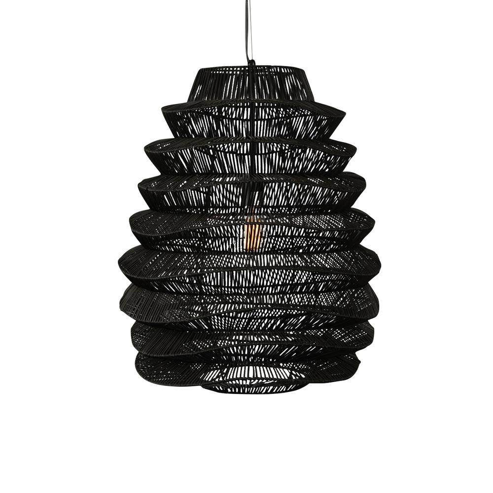 Barlow 1-Light  Rattan Woven Pendant  By Kosas Home. Picture 1