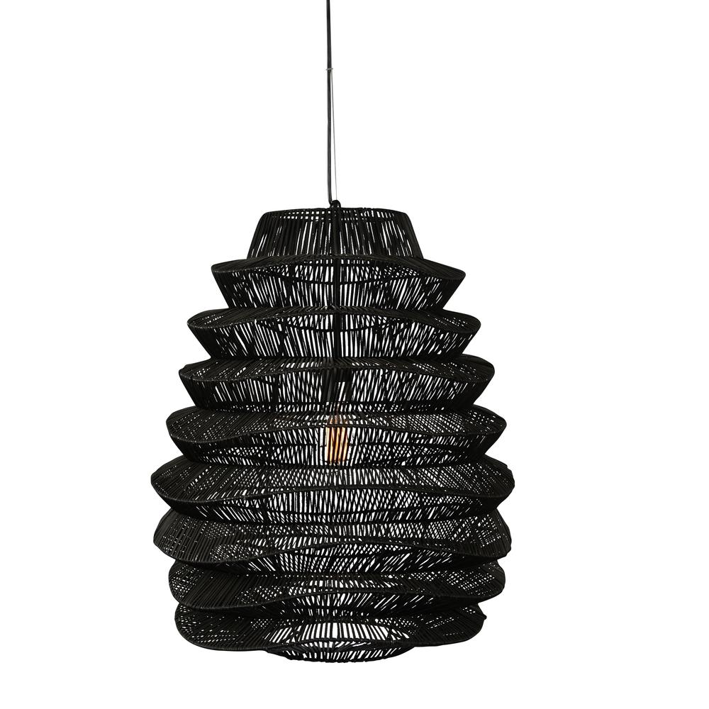 Barlow 1-Light  Rattan Woven Pendant  By Kosas Home. Picture 2