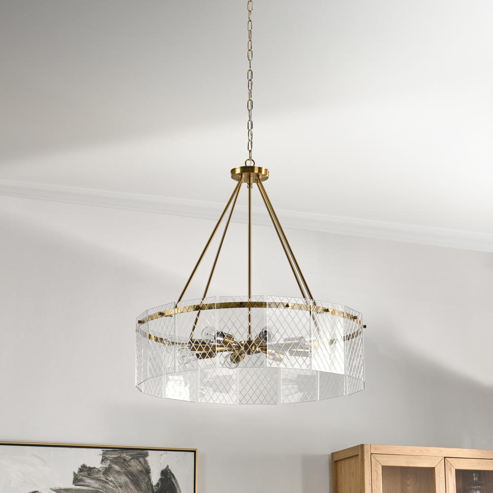 Apfel 8-Light Chandelier by Kosas Home. Picture 4