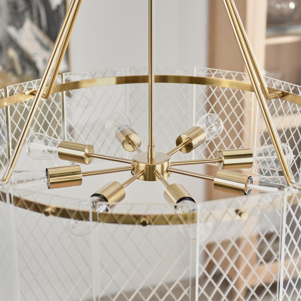 Apfel 8-Light Chandelier by Kosas Home. Picture 5