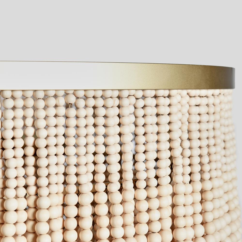 Brittany Natural Beaded Chandelier. Picture 5