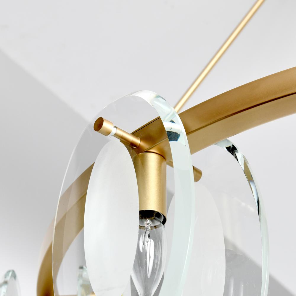 Gina 8-Light Gold Chandelier. Picture 5