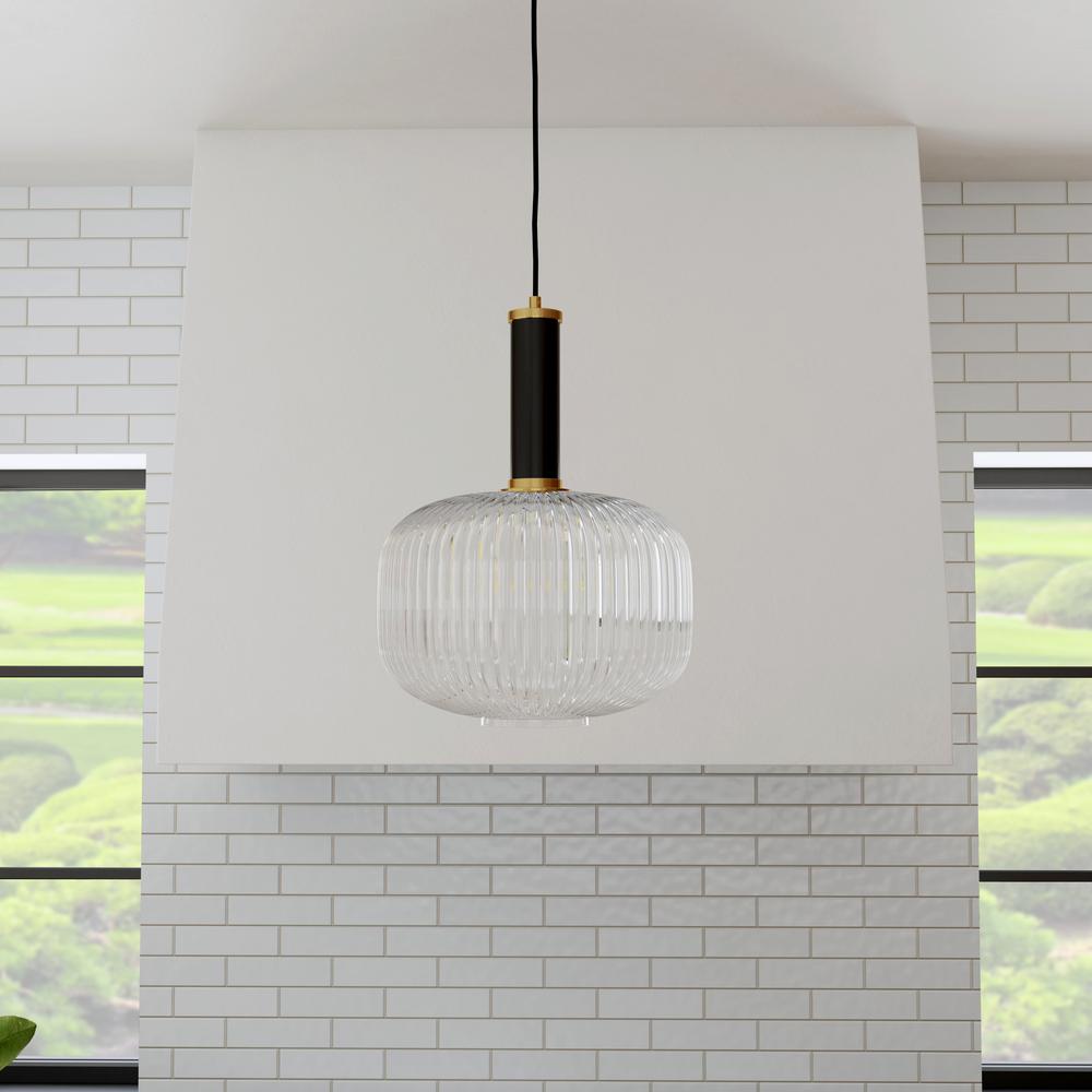 Corey 1-Light Glass Pendant. Picture 8