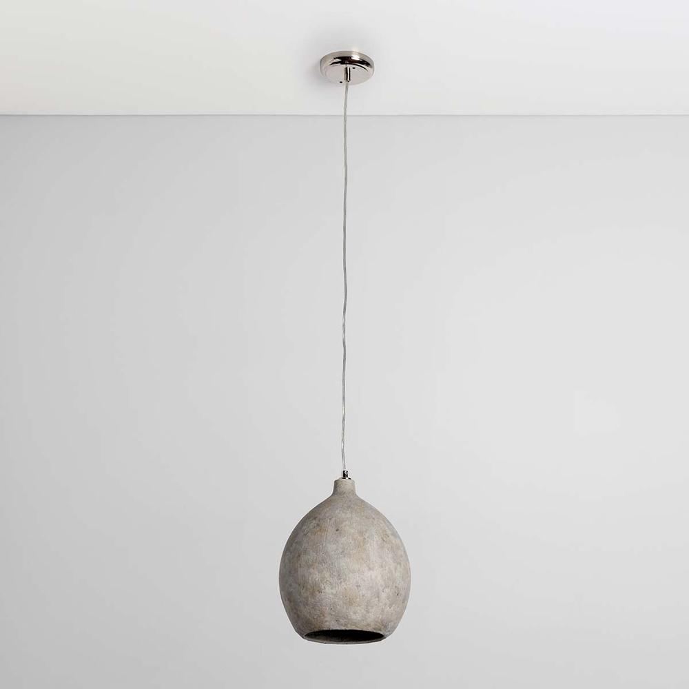 Teresa 1-Light Deep Gray Concrete Pendant. Picture 1