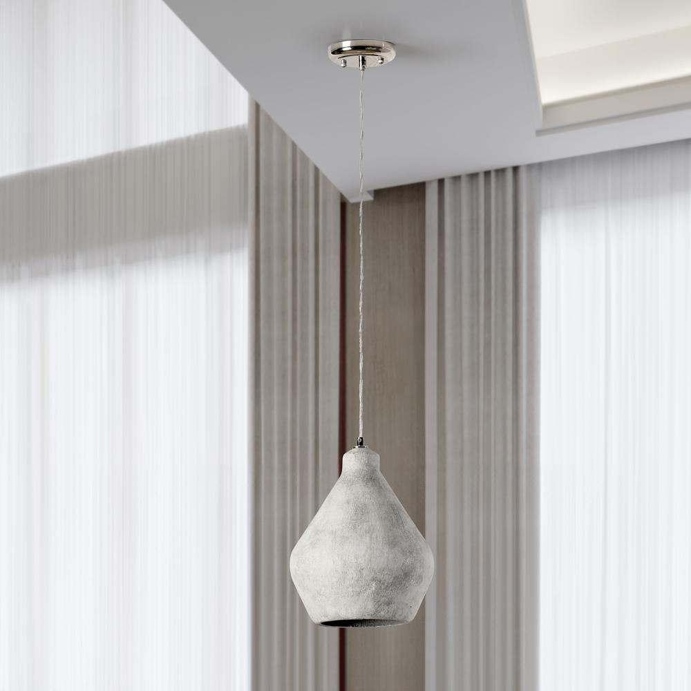 Jerry 1-Light Gray Concrete Pendant. Picture 5