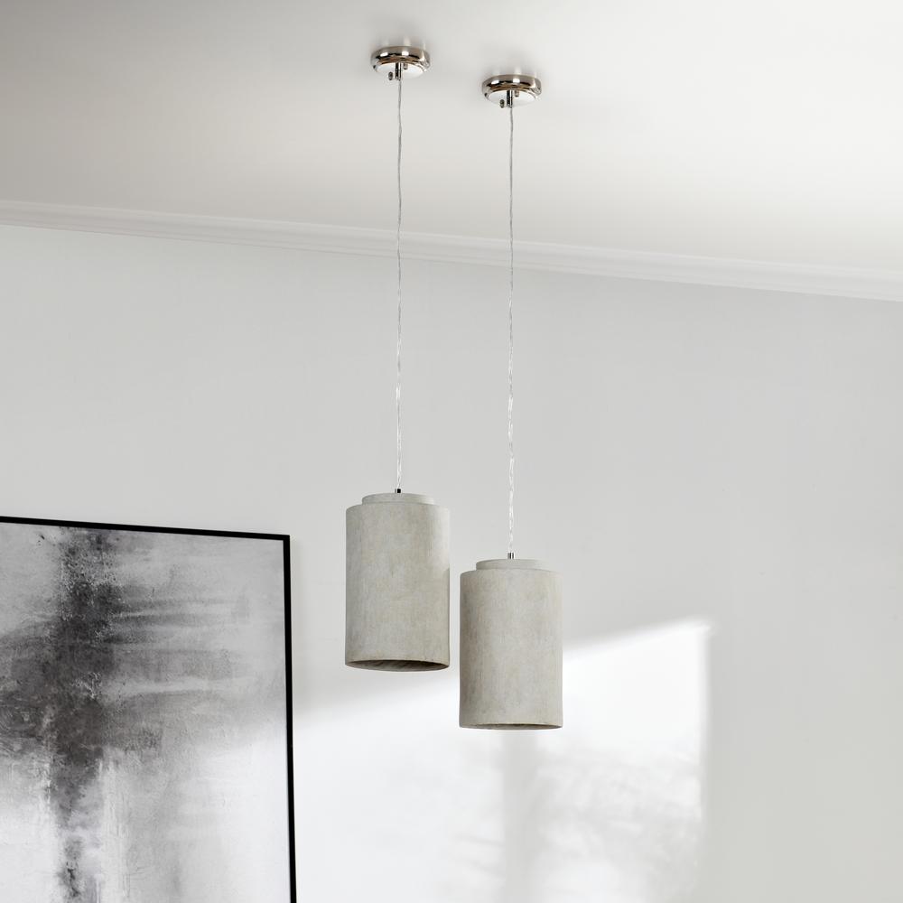 Joel 1-Light Gray Concrete Pendant. Picture 5