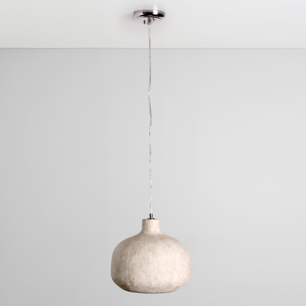 Jodi 1-Light Antique Alabaster Concrete Pendant. Picture 2