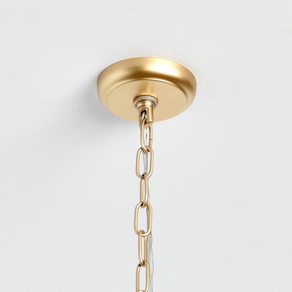 Everly Chandelier Square Clear/White. Picture 3