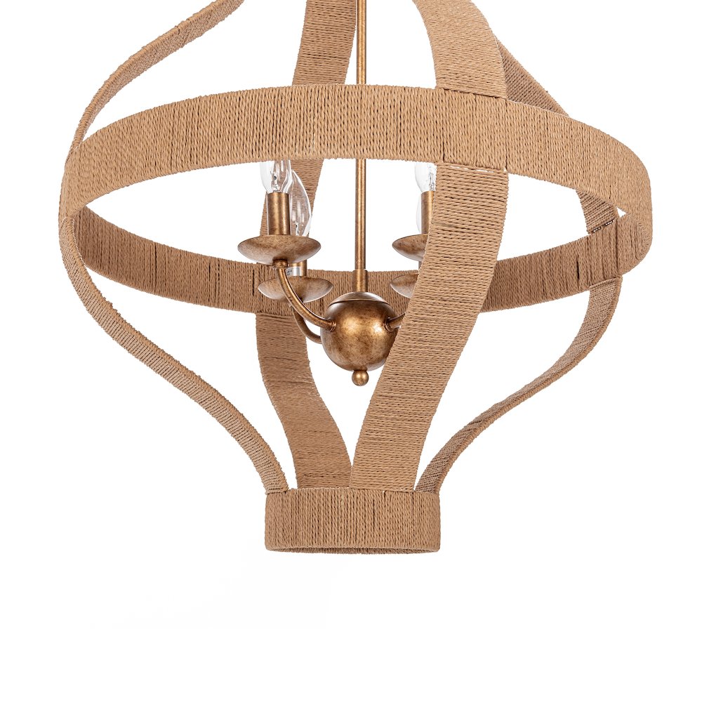 Sarmiento Pendant Natural/Gold. Picture 6