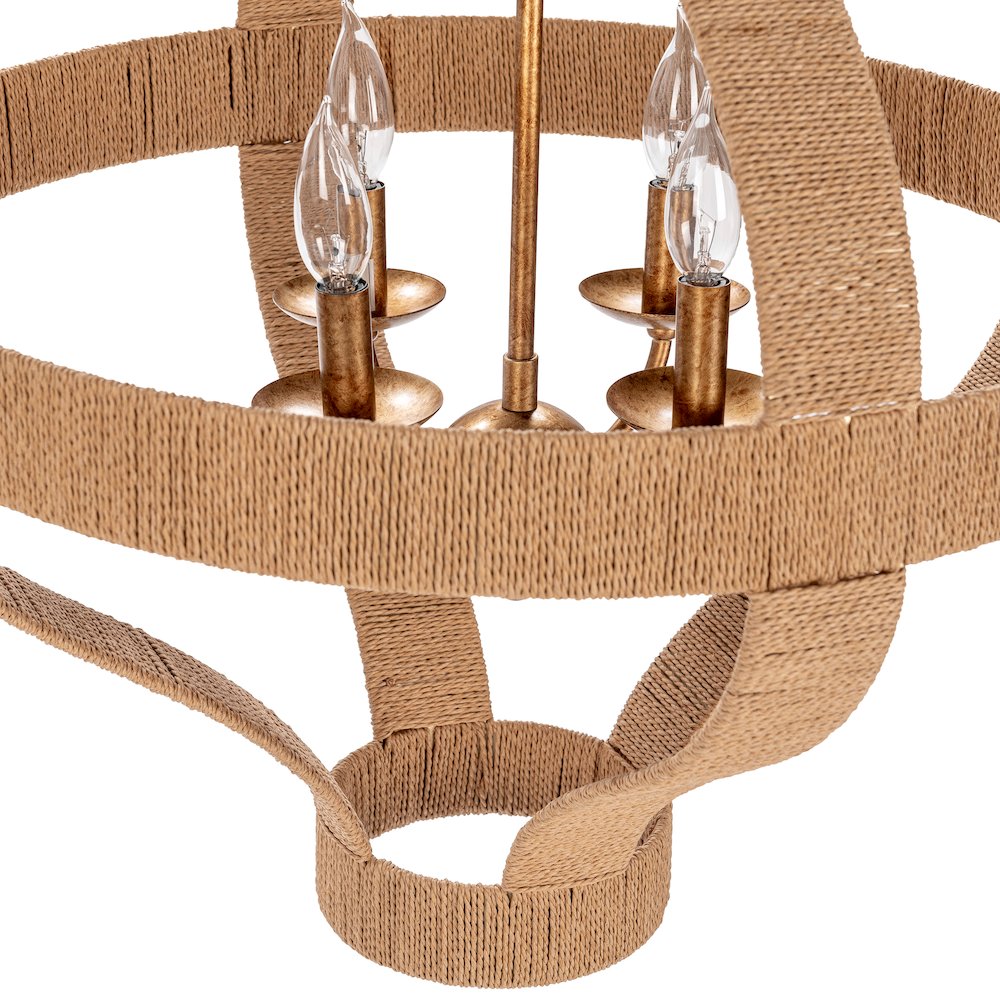 Sarmiento Pendant Natural/Gold. Picture 5
