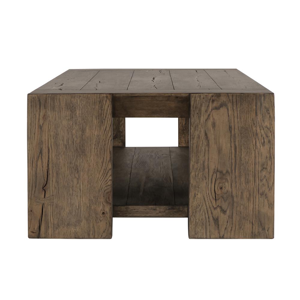 Troy Oak Coffee Table in Antique Brown. Picture 3