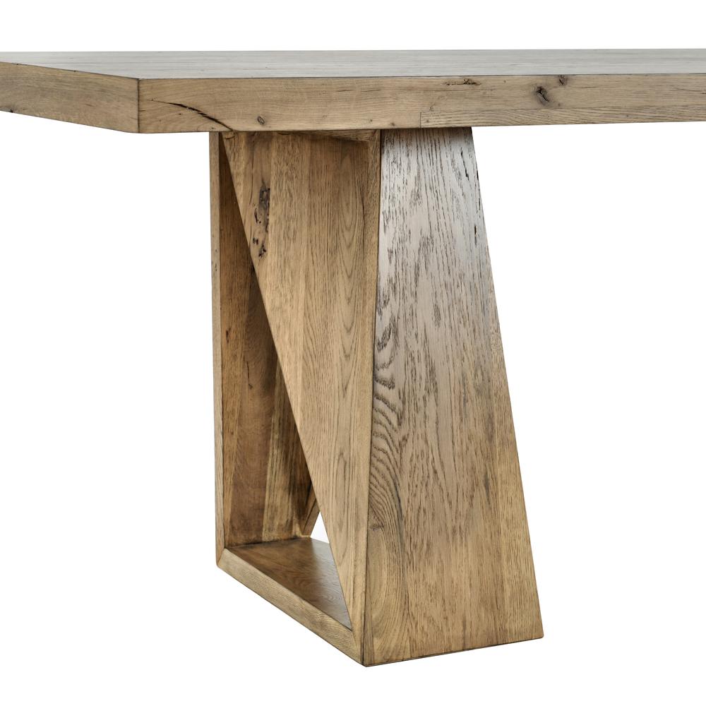Arleth 94" Oak Console Table in Natural Oak. Picture 6