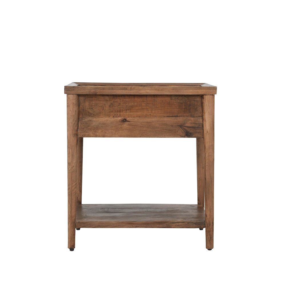 Ciaria 1 Drawer End Table Brown by Kosas Home. Picture 5