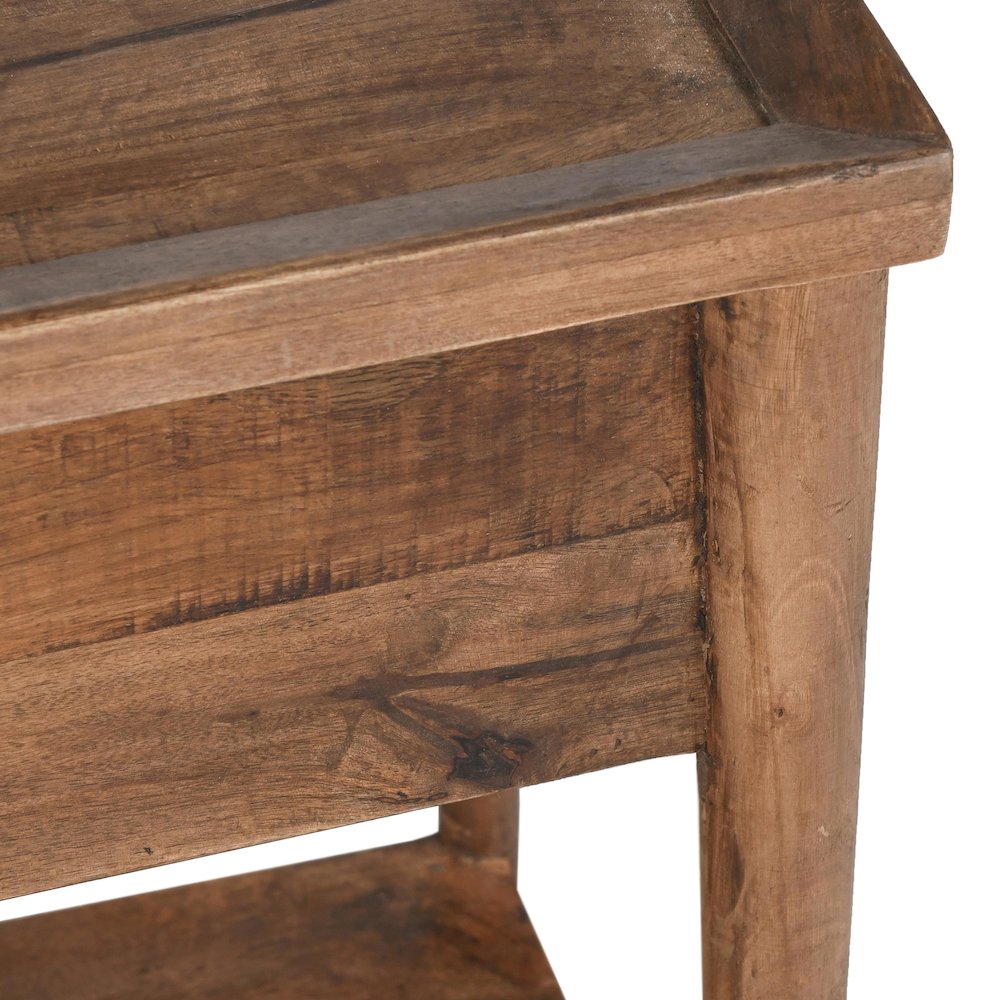 Ciaria 1 Drawer End Table Brown by Kosas Home. Picture 7