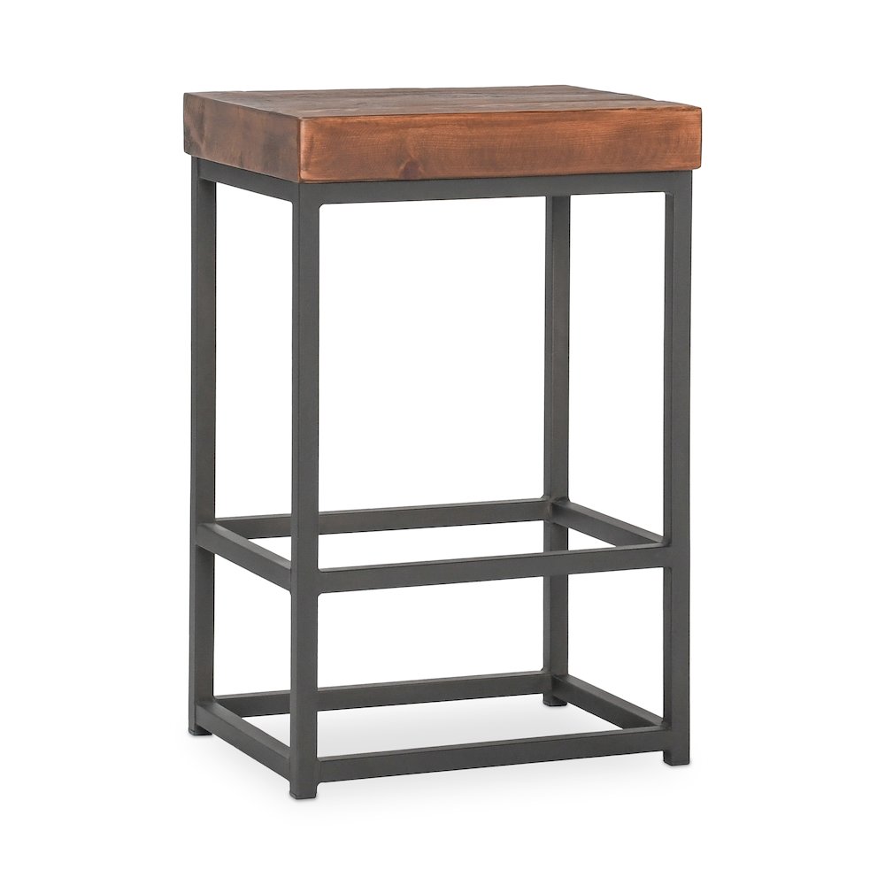 Porter Reclaimed Pine Counter stool. Picture 1