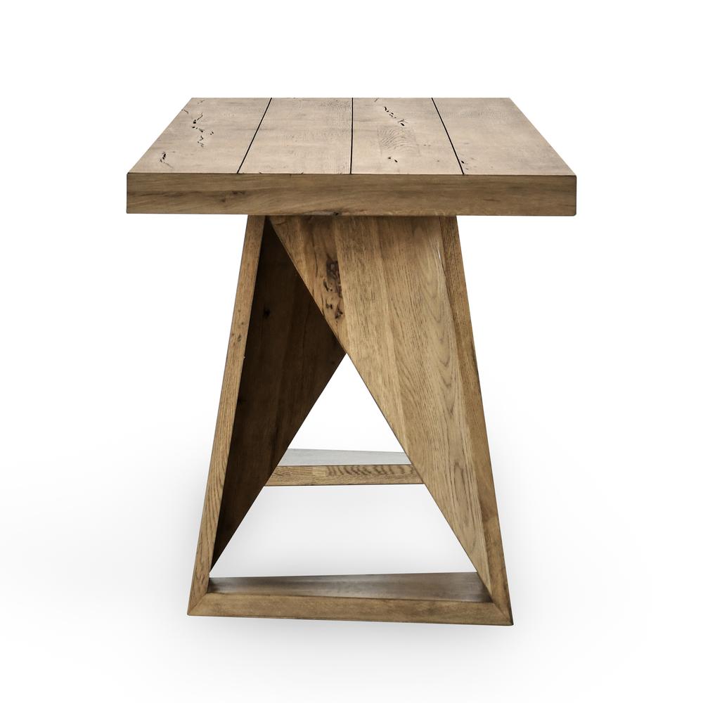Arleth 94" Oak Console Table in Natural Oak. Picture 3