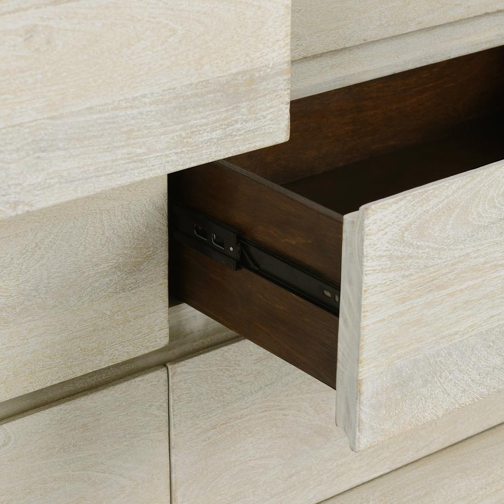 Reece Six-Drawer Mango Wood Dresser in Sand. Picture 7