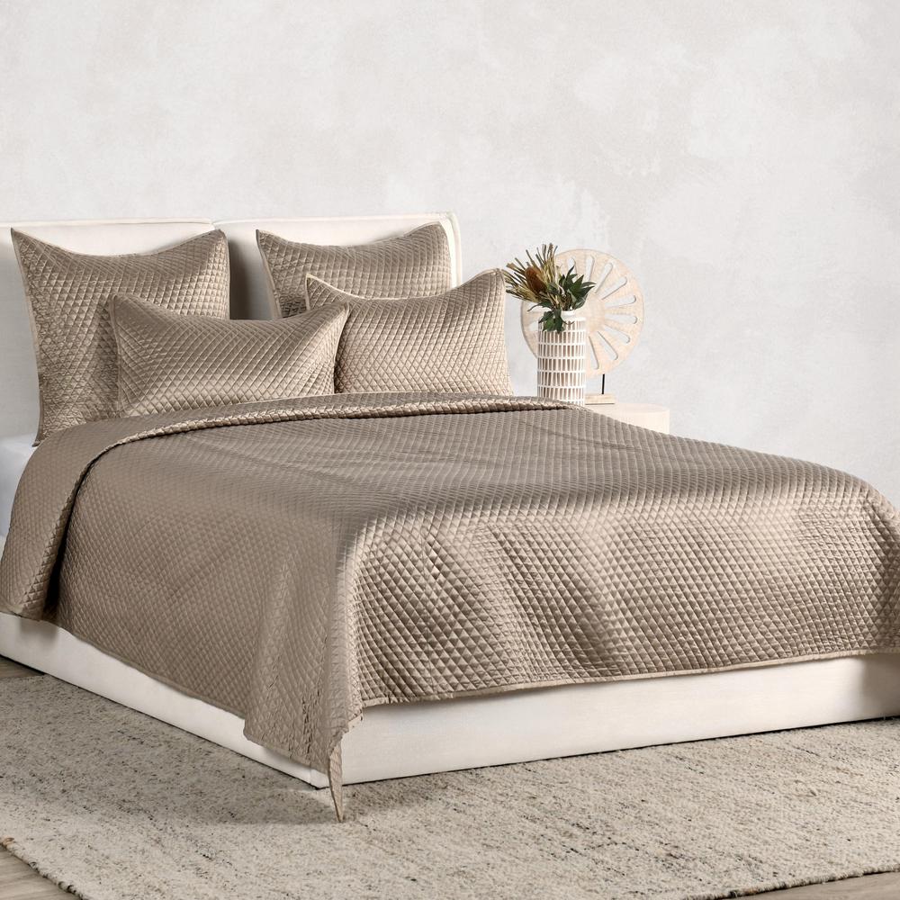 Winthrop 100% Sateen Natural Standard Sham by Kosas Home. Picture 6