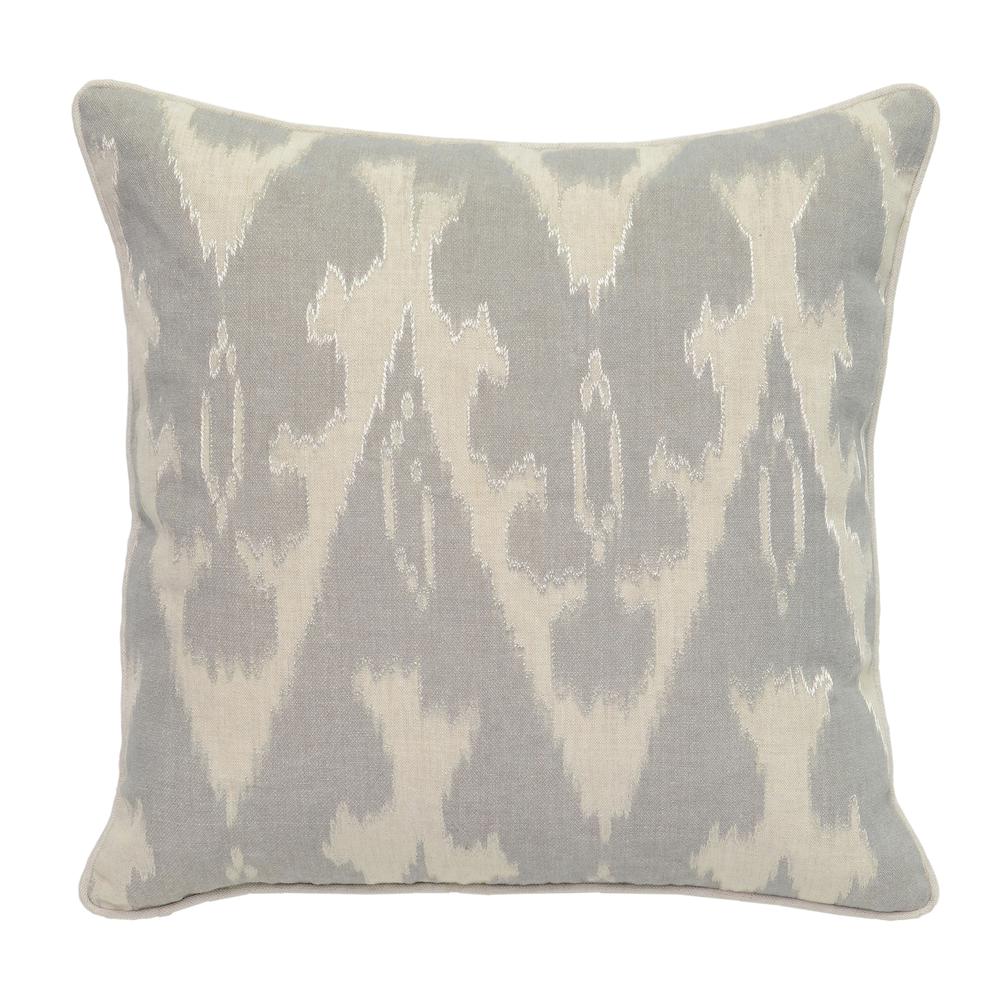 Fay 100% Linen 22" Throw Pillow, Gray. Picture 2