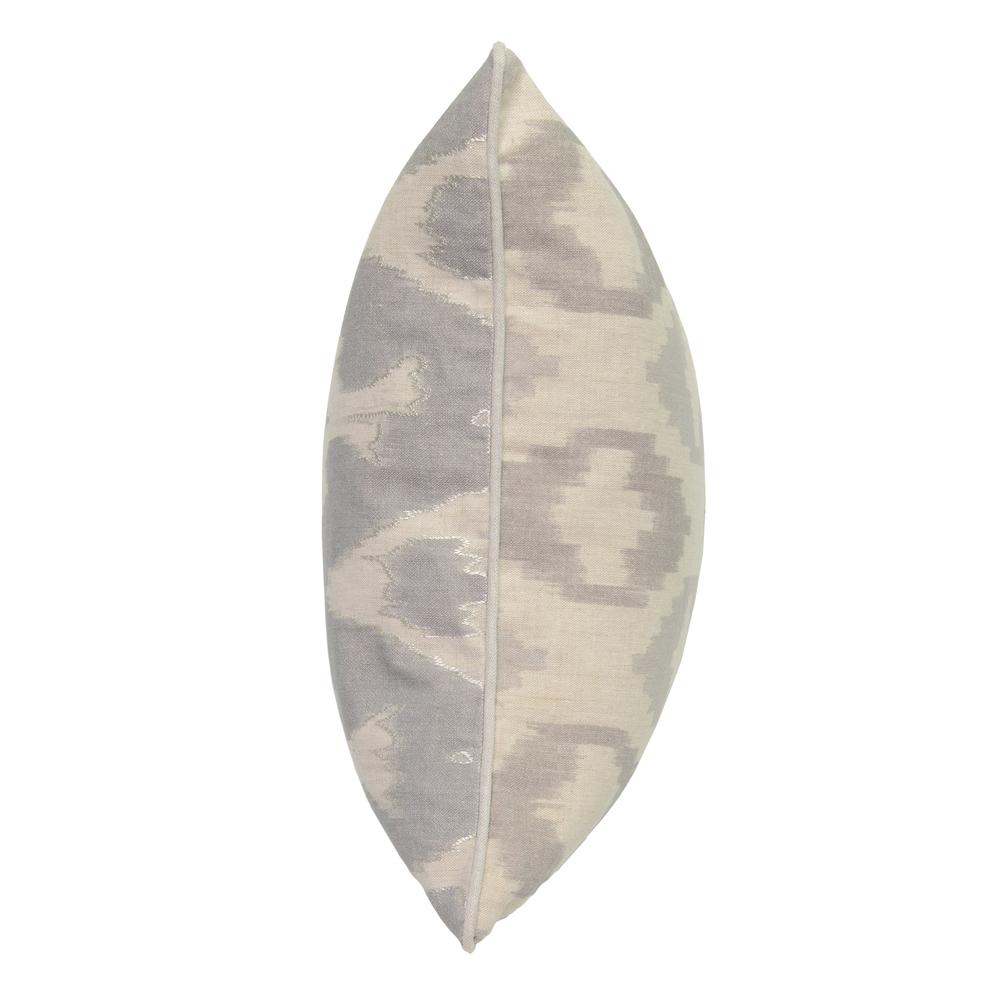 Fay 100% Linen 22" Throw Pillow, Gray. Picture 3