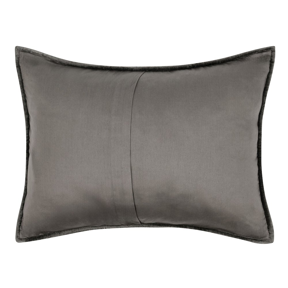 Dimitry 100% Rayon Velvet Desert Brown Standard Sham by Kosas Home. Picture 2