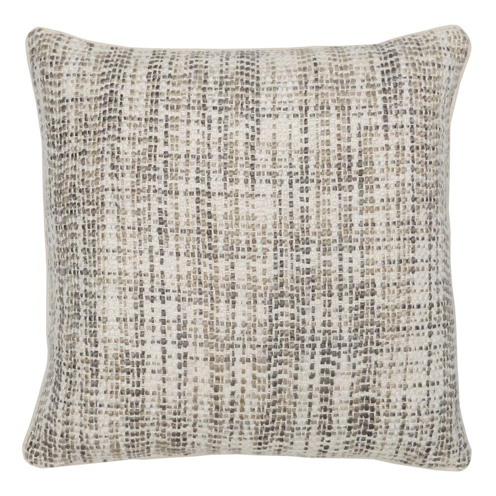 Baxter Woven 22" Throw Pillow, Natural. Picture 1
