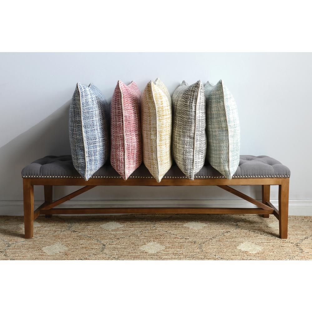 Kosas Home Baxter Woven 22" Throw Pillow, Gray. Picture 2