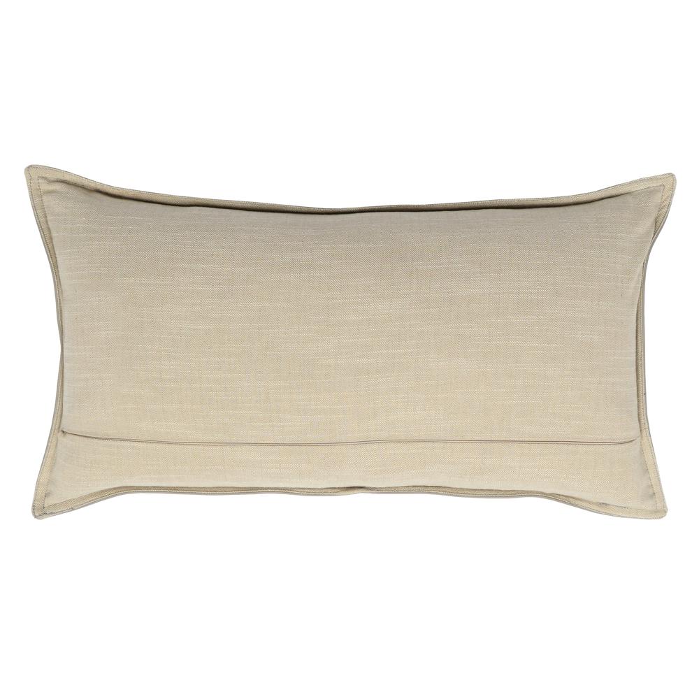 Kosas Home Cheyenne 100% Leather 14" x 26" Throw Pillow, Chestnut Brown. Picture 2
