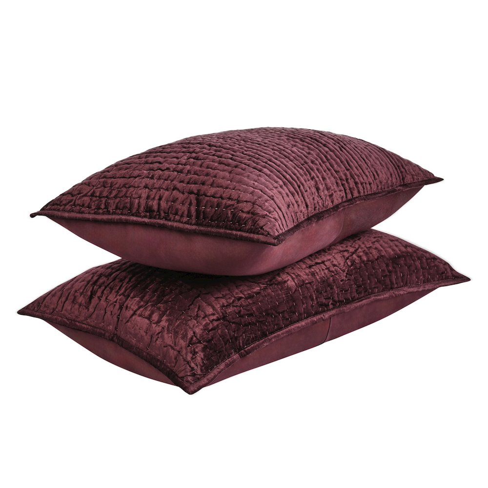 Bari Velvet Fabric Port King Sham. Picture 4
