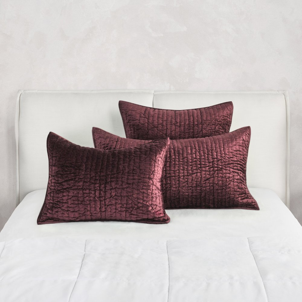 Bari Velvet Fabric Port Standard Sham. Picture 5