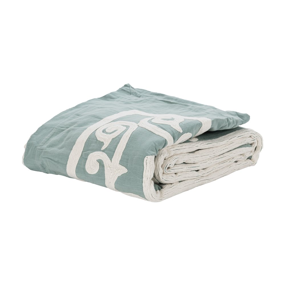 Kent 100% Cotton Embroidered King Duvet. Picture 2