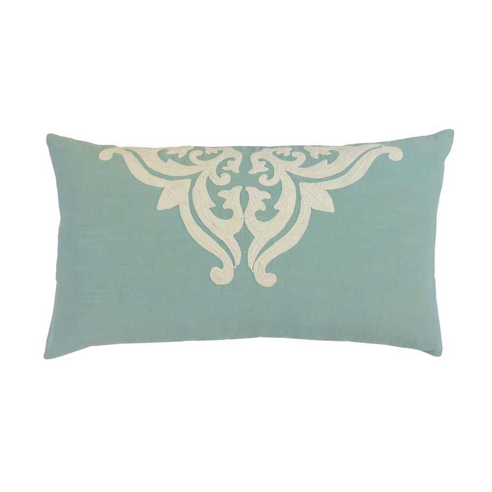 Kent 100% Cotton Embroidered King Sham. Picture 1